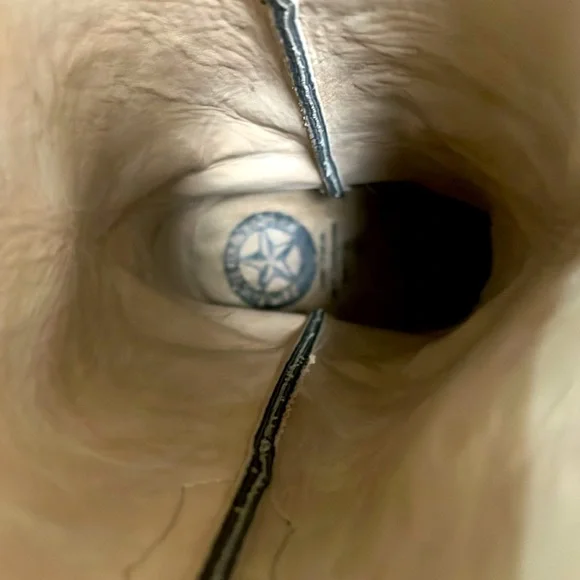 🕵️🕵️🕵️ REPUBLIC OF TEXAS BLACK HANDMADE COWBOY BOOT SIZE 6.5 EUC🕵️🕵️🕵️ - Picture 9 of 13